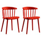 Contemporary Style Windsor Back Side Chair Plastic Dining Chair for Home Red 2 Piece Set Clearhalo ' kitchen&dining_furn' 'Dining Chairs' 'Dining Tables & Seating' 'dining_chair' 'furn' 'furn_dining_chair' 'Furniture' 'furniture_dining_chair' 'Kitchen & Dining Furniture' 'kitchen' 3482943