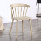 Contemporary Style Windsor Back Side Chair Plastic Dining Chair for Home Brown 1 Piece Clearhalo ' kitchen&dining_furn' 'Dining Chairs' 'Dining Tables & Seating' 'dining_chair' 'furn' 'furn_dining_chair' 'Furniture' 'furniture_dining_chair' 'Kitchen & Dining Furniture' 'kitchen' 3482948