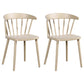 Contemporary Style Windsor Back Side Chair Plastic Dining Chair for Home Brown 2 Piece Set Clearhalo ' kitchen&dining_furn' 'Dining Chairs' 'Dining Tables & Seating' 'dining_chair' 'furn' 'furn_dining_chair' 'Furniture' 'furniture_dining_chair' 'Kitchen & Dining Furniture' 'kitchen' 3482949