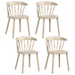Contemporary Style Windsor Back Side Chair Plastic Dining Chair for Home Brown 4 Piece Set Clearhalo ' kitchen&dining_furn' 'Dining Chairs' 'Dining Tables & Seating' 'dining_chair' 'furn' 'furn_dining_chair' 'Furniture' 'furniture_dining_chair' 'Kitchen & Dining Furniture' 'kitchen' 3482952