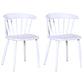 Contemporary Style Windsor Back Side Chair Plastic Dining Chair for Home White 2 Piece Set Clearhalo ' kitchen&dining_furn' 'Dining Chairs' 'Dining Tables & Seating' 'dining_chair' 'furn' 'furn_dining_chair' 'Furniture' 'furniture_dining_chair' 'Kitchen & Dining Furniture' 'kitchen' 3482962