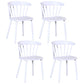 Contemporary Style Windsor Back Side Chair Plastic Dining Chair for Home White 4 Piece Set Clearhalo ' kitchen&dining_furn' 'Dining Chairs' 'Dining Tables & Seating' 'dining_chair' 'furn' 'furn_dining_chair' 'Furniture' 'furniture_dining_chair' 'Kitchen & Dining Furniture' 'kitchen' 3482964