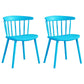 Contemporary Style Windsor Back Side Chair Plastic Dining Chair for Home Blue 2 Piece Set Clearhalo ' kitchen&dining_furn' 'Dining Chairs' 'Dining Tables & Seating' 'dining_chair' 'furn' 'furn_dining_chair' 'Furniture' 'furniture_dining_chair' 'Kitchen & Dining Furniture' 'kitchen' 3482969