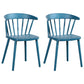 Contemporary Style Windsor Back Side Chair Plastic Dining Chair for Home Sky Blue 2 Piece Set Clearhalo ' kitchen&dining_furn' 'Dining Chairs' 'Dining Tables & Seating' 'dining_chair' 'furn' 'furn_dining_chair' 'Furniture' 'furniture_dining_chair' 'Kitchen & Dining Furniture' 'kitchen' 3482972