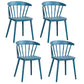 Contemporary Style Windsor Back Side Chair Plastic Dining Chair for Home Sky Blue 4 Piece Set Clearhalo ' kitchen&dining_furn' 'Dining Chairs' 'Dining Tables & Seating' 'dining_chair' 'furn' 'furn_dining_chair' 'Furniture' 'furniture_dining_chair' 'Kitchen & Dining Furniture' 'kitchen' 3482973