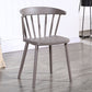 Contemporary Style Windsor Back Side Chair Plastic Dining Chair for Home Grey 1 Piece Clearhalo ' kitchen&dining_furn' 'Dining Chairs' 'Dining Tables & Seating' 'dining_chair' 'furn' 'furn_dining_chair' 'Furniture' 'furniture_dining_chair' 'Kitchen & Dining Furniture' 'kitchen' 3482974