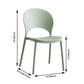 Home Nordic Stackable Side Chair Open Back Plastic Kitchen Dining Room Chair Clearhalo ' kitchen&dining_furn' 'Dining Chairs' 'Dining Tables & Seating' 'dining_chair' 'furn' 'furn_dining_chair' 'Furniture' 'furniture_dining_chair' 'Kitchen & Dining Furniture' 'kitchen' 3483001