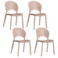 Home Nordic Stackable Side Chair Open Back Plastic Kitchen Dining Room Chair Pink 4 Piece Set Clearhalo ' kitchen&dining_furn' 'Dining Chairs' 'Dining Tables & Seating' 'dining_chair' 'furn' 'furn_dining_chair' 'Furniture' 'furniture_dining_chair' 'Kitchen & Dining Furniture' 'kitchen' 3483009