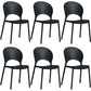 Home Nordic Stackable Side Chair Open Back Plastic Kitchen Dining Room Chair Black 6 Piece Set Clearhalo ' kitchen&dining_furn' 'Dining Chairs' 'Dining Tables & Seating' 'dining_chair' 'furn' 'furn_dining_chair' 'Furniture' 'furniture_dining_chair' 'Kitchen & Dining Furniture' 'kitchen' 3483022