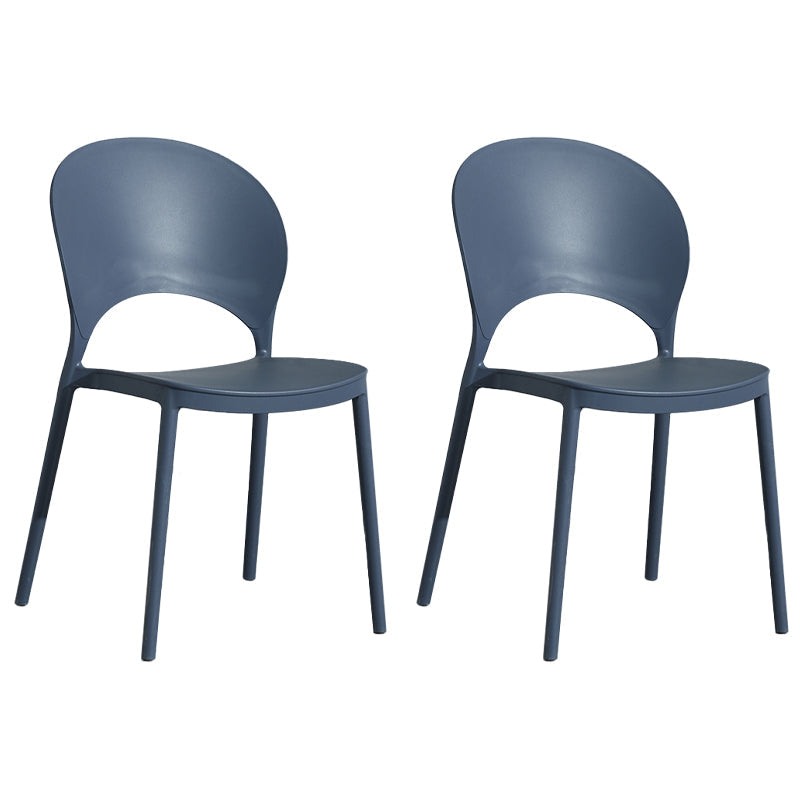 Home Nordic Stackable Side Chair Open Back Plastic Kitchen Dining Room Chair Gray Blue 2 Piece Set Clearhalo ' kitchen&dining_furn' 'Dining Chairs' 'Dining Tables & Seating' 'dining_chair' 'furn' 'furn_dining_chair' 'Furniture' 'furniture_dining_chair' 'Kitchen & Dining Furniture' 'kitchen' 3483023