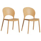 Home Nordic Stackable Side Chair Open Back Plastic Kitchen Dining Room Chair Beige 2 Piece Set Clearhalo ' kitchen&dining_furn' 'Dining Chairs' 'Dining Tables & Seating' 'dining_chair' 'furn' 'furn_dining_chair' 'Furniture' 'furniture_dining_chair' 'Kitchen & Dining Furniture' 'kitchen' 3483026