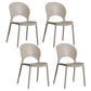 Home Nordic Stackable Side Chair Open Back Plastic Kitchen Dining Room Chair Camel 4 Piece Set Clearhalo ' kitchen&dining_furn' 'Dining Chairs' 'Dining Tables & Seating' 'dining_chair' 'furn' 'furn_dining_chair' 'Furniture' 'furniture_dining_chair' 'Kitchen & Dining Furniture' 'kitchen' 3483033