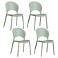 Home Nordic Stackable Side Chair Open Back Plastic Kitchen Dining Room Chair Green 4 Piece Set Clearhalo ' kitchen&dining_furn' 'Dining Chairs' 'Dining Tables & Seating' 'dining_chair' 'furn' 'furn_dining_chair' 'Furniture' 'furniture_dining_chair' 'Kitchen & Dining Furniture' 'kitchen' 3483036