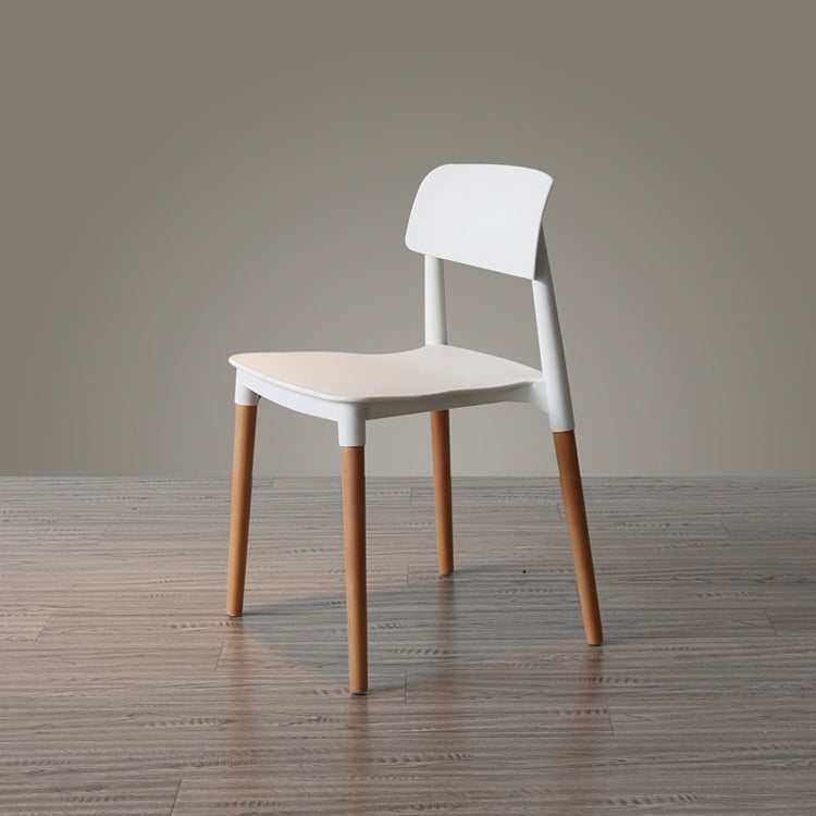 Nordic Style Dining Room Chair Open Back Dining Side Chair with Solid Wood Legs Clearhalo ' kitchen&dining_furn' 'Dining Chairs' 'Dining Tables & Seating' 'dining_chair' 'furn' 'furn_dining_chair' 'Furniture' 'furniture_dining_chair' 'Kitchen & Dining Furniture' 'kitchen' 3483041