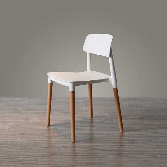 Nordic Style Dining Room Chair Open Back Dining Side Chair with Solid Wood Legs Clearhalo ' kitchen&dining_furn' 'Dining Chairs' 'Dining Tables & Seating' 'dining_chair' 'furn' 'furn_dining_chair' 'Furniture' 'furniture_dining_chair' 'Kitchen & Dining Furniture' 'kitchen' 3483041