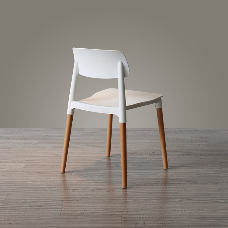 Nordic Style Dining Room Chair Open Back Dining Side Chair with Solid Wood Legs Clearhalo ' kitchen&dining_furn' 'Dining Chairs' 'Dining Tables & Seating' 'dining_chair' 'furn' 'furn_dining_chair' 'Furniture' 'furniture_dining_chair' 'Kitchen & Dining Furniture' 'kitchen' 3483047