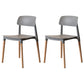 Nordic Style Dining Room Chair Open Back Dining Side Chair with Solid Wood Legs Grey 2 Piece Set Clearhalo ' kitchen&dining_furn' 'Dining Chairs' 'Dining Tables & Seating' 'dining_chair' 'furn' 'furn_dining_chair' 'Furniture' 'furniture_dining_chair' 'Kitchen & Dining Furniture' 'kitchen' 3483056
