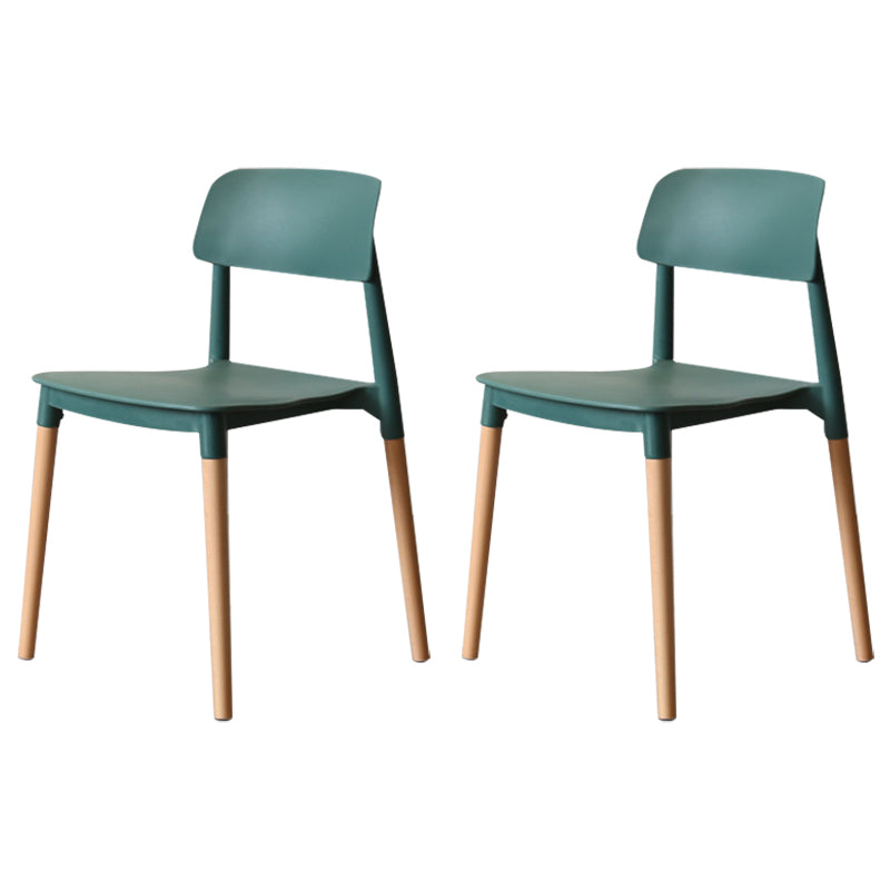 Nordic Style Dining Room Chair Open Back Dining Side Chair with Solid Wood Legs Navy 2 Piece Set Clearhalo ' kitchen&dining_furn' 'Dining Chairs' 'Dining Tables & Seating' 'dining_chair' 'furn' 'furn_dining_chair' 'Furniture' 'furniture_dining_chair' 'Kitchen & Dining Furniture' 'kitchen' 3483062