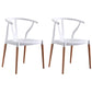 Minimalist Solid Wood Kitchen Dining Arm Chair Bone Fork Dining Arm Chair White 2 Piece Set Clearhalo ' kitchen&dining_furn' 'Dining Chairs' 'Dining Tables & Seating' 'dining_chair' 'furn' 'furn_dining_chair' 'Furniture' 'furniture_dining_chair' 'Kitchen & Dining Furniture' 'kitchen' 3483068