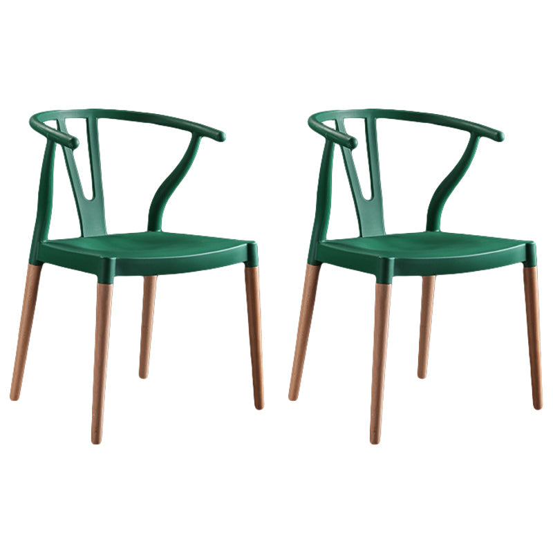 Minimalist Solid Wood Kitchen Dining Arm Chair Bone Fork Dining Arm Chair Green 2 Piece Set Clearhalo ' kitchen&dining_furn' 'Dining Chairs' 'Dining Tables & Seating' 'dining_chair' 'furn' 'furn_dining_chair' 'Furniture' 'furniture_dining_chair' 'Kitchen & Dining Furniture' 'kitchen' 3483092