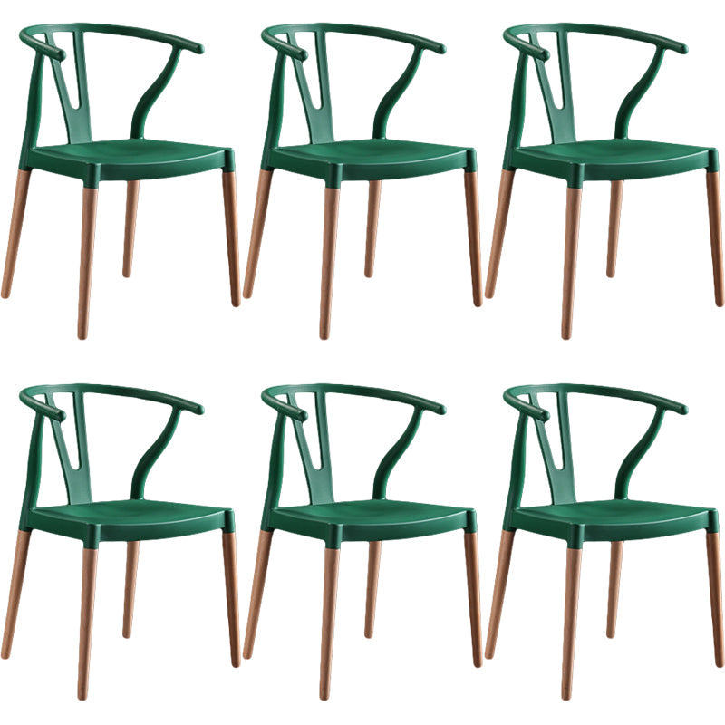 Minimalist Solid Wood Kitchen Dining Arm Chair Bone Fork Dining Arm Chair Green 6 Piece Set Clearhalo ' kitchen&dining_furn' 'Dining Chairs' 'Dining Tables & Seating' 'dining_chair' 'furn' 'furn_dining_chair' 'Furniture' 'furniture_dining_chair' 'Kitchen & Dining Furniture' 'kitchen' 3483096