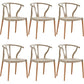 Minimalist Solid Wood Kitchen Dining Arm Chair Bone Fork Dining Arm Chair Khaki 6 Piece Set Clearhalo ' kitchen&dining_furn' 'Dining Chairs' 'Dining Tables & Seating' 'dining_chair' 'furn' 'furn_dining_chair' 'Furniture' 'furniture_dining_chair' 'Kitchen & Dining Furniture' 'kitchen' 3483105