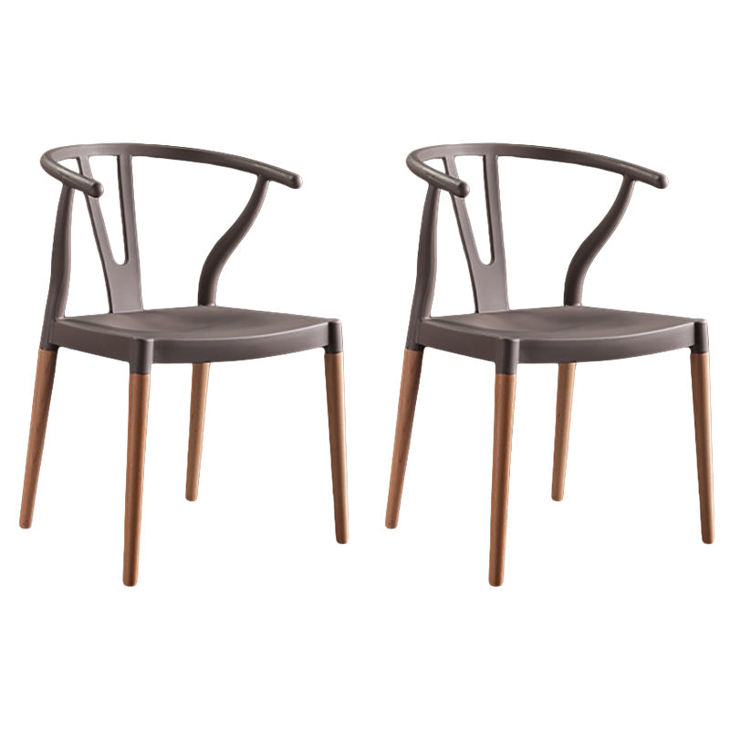 Minimalist Solid Wood Kitchen Dining Arm Chair Bone Fork Dining Arm Chair Light Gray 2 Piece Set Clearhalo ' kitchen&dining_furn' 'Dining Chairs' 'Dining Tables & Seating' 'dining_chair' 'furn' 'furn_dining_chair' 'Furniture' 'furniture_dining_chair' 'Kitchen & Dining Furniture' 'kitchen' 3483106