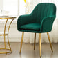 Glam Dining Room Chair 23'' Wide Solid Back Chair with 4 Metal Legs for Home Use Blackish Green 1 Piece Clearhalo ' kitchen&dining_furn' 'Dining Chairs' 'Dining Tables & Seating' 'dining_chair' 'furn' 'furn_dining_chair' 'Furniture' 'furniture_dining_chair' 'Kitchen & Dining Furniture' 'kitchen' 3483139