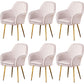 Glam Dining Room Chair 23'' Wide Solid Back Chair with 4 Metal Legs for Home Use Light Gray 6 Piece Set Clearhalo ' kitchen&dining_furn' 'Dining Chairs' 'Dining Tables & Seating' 'dining_chair' 'furn' 'furn_dining_chair' 'Furniture' 'furniture_dining_chair' 'Kitchen & Dining Furniture' 'kitchen' 3483150