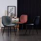 Modern Leather Armless Dining Chairs Wingback Side Chair with Black Legs Clearhalo ' kitchen&dining_furn' 'Dining Chairs' 'Dining Tables & Seating' 'dining_chair' 'furn' 'furn_dining_chair' 'Furniture' 'furniture_dining_chair' 'Kitchen & Dining Furniture' 'kitchen' 3483162
