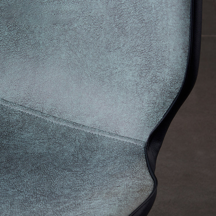 Modern Leather Armless Dining Chairs Wingback Side Chair with Black Legs Clearhalo ' kitchen&dining_furn' 'Dining Chairs' 'Dining Tables & Seating' 'dining_chair' 'furn' 'furn_dining_chair' 'Furniture' 'furniture_dining_chair' 'Kitchen & Dining Furniture' 'kitchen' 3483170