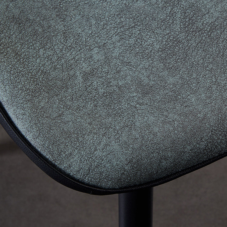 Modern Leather Armless Dining Chairs Wingback Side Chair with Black Legs Clearhalo ' kitchen&dining_furn' 'Dining Chairs' 'Dining Tables & Seating' 'dining_chair' 'furn' 'furn_dining_chair' 'Furniture' 'furniture_dining_chair' 'Kitchen & Dining Furniture' 'kitchen' 3483171