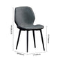 Modern Leather Armless Dining Chairs Wingback Side Chair with Black Legs Clearhalo ' kitchen&dining_furn' 'Dining Chairs' 'Dining Tables & Seating' 'dining_chair' 'furn' 'furn_dining_chair' 'Furniture' 'furniture_dining_chair' 'Kitchen & Dining Furniture' 'kitchen' 3483172