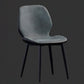 Modern Leather Armless Dining Chairs Wingback Side Chair with Black Legs Clearhalo ' kitchen&dining_furn' 'Dining Chairs' 'Dining Tables & Seating' 'dining_chair' 'furn' 'furn_dining_chair' 'Furniture' 'furniture_dining_chair' 'Kitchen & Dining Furniture' 'kitchen' 3483173