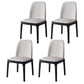 Industrial Wood Dining Side Chairs Armless Dining Chair (Set of 2/4/6) White 4 Piece Set Black Clearhalo ' kitchen&dining_furn' 'Dining Chairs' 'Dining Tables & Seating' 'dining_chair' 'furn' 'furn_dining_chair' 'Furniture' 'furniture_dining_chair' 'Kitchen & Dining Furniture' 'kitchen' 3483250