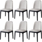 Industrial Wood Dining Side Chairs Armless Dining Chair (Set of 2/4/6) White 6 Piece Set Black Clearhalo ' kitchen&dining_furn' 'Dining Chairs' 'Dining Tables & Seating' 'dining_chair' 'furn' 'furn_dining_chair' 'Furniture' 'furniture_dining_chair' 'Kitchen & Dining Furniture' 'kitchen' 3483251