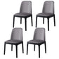 Industrial Wood Dining Side Chairs Armless Dining Chair (Set of 2/4/6) Light Gray 4 Piece Set Black Clearhalo ' kitchen&dining_furn' 'Dining Chairs' 'Dining Tables & Seating' 'dining_chair' 'furn' 'furn_dining_chair' 'Furniture' 'furniture_dining_chair' 'Kitchen & Dining Furniture' 'kitchen' 3483255