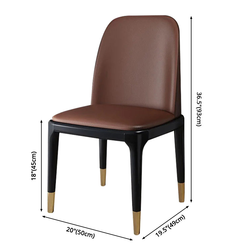 Industrial Wood Dining Side Chairs Armless Dining Chair (Set of 2/4/6) Clearhalo ' kitchen&dining_furn' 'Dining Chairs' 'Dining Tables & Seating' 'dining_chair' 'furn' 'furn_dining_chair' 'Furniture' 'furniture_dining_chair' 'Kitchen & Dining Furniture' 'kitchen' 3483259