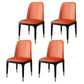 Industrial Wood Dining Side Chairs Armless Dining Chair (Set of 2/4/6) Orange 4 Piece Set Brass Gold Clearhalo ' kitchen&dining_furn' 'Dining Chairs' 'Dining Tables & Seating' 'dining_chair' 'furn' 'furn_dining_chair' 'Furniture' 'furniture_dining_chair' 'Kitchen & Dining Furniture' 'kitchen' 3483273