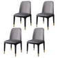 Industrial Wood Dining Side Chairs Armless Dining Chair (Set of 2/4/6) Light Gray 4 Piece Set Brass Gold Clearhalo ' kitchen&dining_furn' 'Dining Chairs' 'Dining Tables & Seating' 'dining_chair' 'furn' 'furn_dining_chair' 'Furniture' 'furniture_dining_chair' 'Kitchen & Dining Furniture' 'kitchen' 3483279