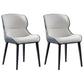 Contemporary Style Dining Chair Sponge Upholstered Side Chair for Home White 2 Piece Set Clearhalo ' kitchen&dining_furn' 'Dining Chairs' 'Dining Tables & Seating' 'dining_chair' 'furn' 'furn_dining_chair' 'Furniture' 'furniture_dining_chair' 'Kitchen & Dining Furniture' 'kitchen' 3483282