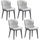 Contemporary Style Dining Chair Sponge Upholstered Side Chair for Home White 4 Piece Set Clearhalo ' kitchen&dining_furn' 'Dining Chairs' 'Dining Tables & Seating' 'dining_chair' 'furn' 'furn_dining_chair' 'Furniture' 'furniture_dining_chair' 'Kitchen & Dining Furniture' 'kitchen' 3483283