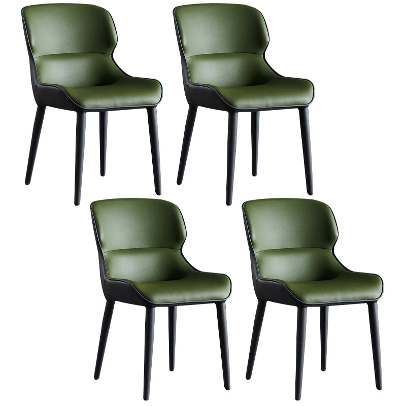 Contemporary Style Dining Chair Sponge Upholstered Side Chair for Home Army Green 4 Piece Set Clearhalo ' kitchen&dining_furn' 'Dining Chairs' 'Dining Tables & Seating' 'dining_chair' 'furn' 'furn_dining_chair' 'Furniture' 'furniture_dining_chair' 'Kitchen & Dining Furniture' 'kitchen' 3483301