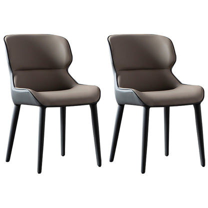 Contemporary Style Dining Chair Sponge Upholstered Side Chair for Home Grey 2 Piece Set Clearhalo ' kitchen&dining_furn' 'Dining Chairs' 'Dining Tables & Seating' 'dining_chair' 'furn' 'furn_dining_chair' 'Furniture' 'furniture_dining_chair' 'Kitchen & Dining Furniture' 'kitchen' 3483305