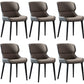 Contemporary Style Dining Chair Sponge Upholstered Side Chair for Home Grey 6 Piece Set Clearhalo ' kitchen&dining_furn' 'Dining Chairs' 'Dining Tables & Seating' 'dining_chair' 'furn' 'furn_dining_chair' 'Furniture' 'furniture_dining_chair' 'Kitchen & Dining Furniture' 'kitchen' 3483307