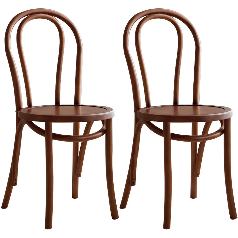 Modern Windsor Back Solid Wood Dining Side Chair Kitchen Dining Side Chair Walnut Wood 2 Piece Set Clearhalo ' kitchen&dining_furn' 'Dining Chairs' 'Dining Tables & Seating' 'dining_chair' 'furn' 'furn_dining_chair' 'Furniture' 'furniture_dining_chair' 'Kitchen & Dining Furniture' 'kitchen' 3483326