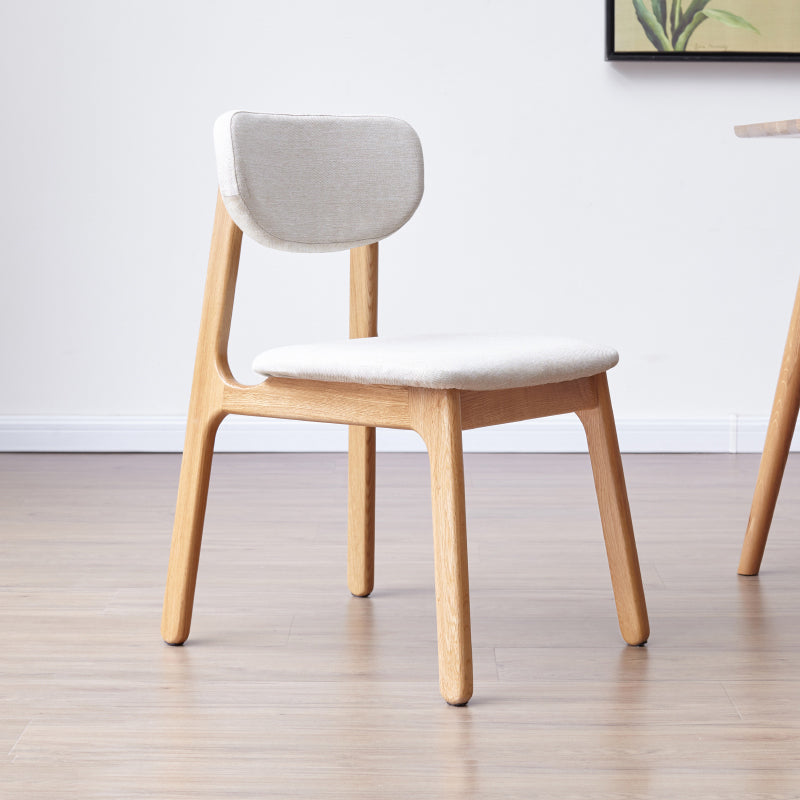 Solid Wood Scandinavian Dining Room Chair Matte Finish Open Back Dining Side Chair Clearhalo ' kitchen&dining_furn' 'Dining Chairs' 'Dining Tables & Seating' 'dining_chair' 'furn' 'furn_dining_chair' 'Furniture' 'furniture_dining_chair' 'Kitchen & Dining Furniture' 'kitchen' 3483350