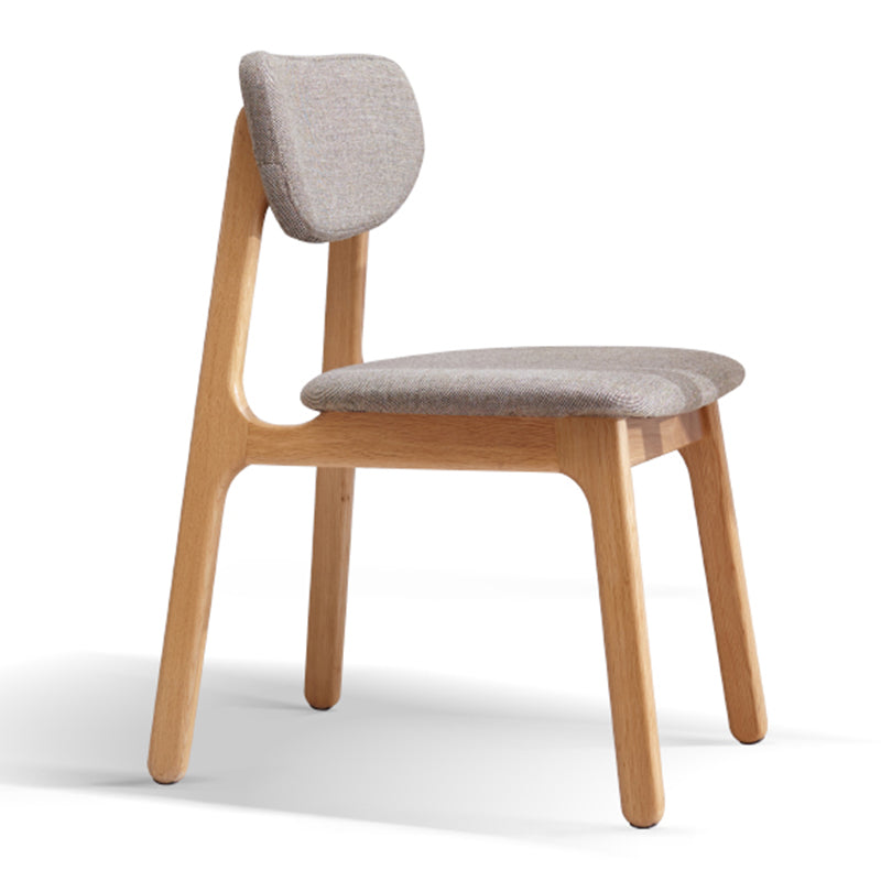 Solid Wood Scandinavian Dining Room Chair Matte Finish Open Back Dining Side Chair Grey 1 Piece Natural Wood Clearhalo ' kitchen&dining_furn' 'Dining Chairs' 'Dining Tables & Seating' 'dining_chair' 'furn' 'furn_dining_chair' 'Furniture' 'furniture_dining_chair' 'Kitchen & Dining Furniture' 'kitchen' 3483351