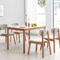 Solid Wood Scandinavian Dining Room Chair Matte Finish Open Back Dining Side Chair Clearhalo ' kitchen&dining_furn' 'Dining Chairs' 'Dining Tables & Seating' 'dining_chair' 'furn' 'furn_dining_chair' 'Furniture' 'furniture_dining_chair' 'Kitchen & Dining Furniture' 'kitchen' 3483353