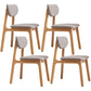 Solid Wood Scandinavian Dining Room Chair Matte Finish Open Back Dining Side Chair Grey 4 Piece Set Natural Wood Clearhalo ' kitchen&dining_furn' 'Dining Chairs' 'Dining Tables & Seating' 'dining_chair' 'furn' 'furn_dining_chair' 'Furniture' 'furniture_dining_chair' 'Kitchen & Dining Furniture' 'kitchen' 3483354